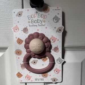Bop Bop Baby Soothing Teether in Pink and Cream
